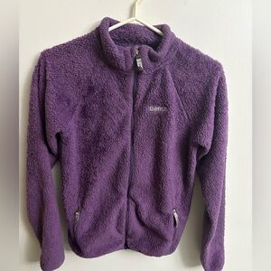 Bench Kids Purple Sherpa sweatshirt with Zipper Pockets small